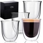 Dubbelwandige glazen koffie - 250 ML - Set van 4
