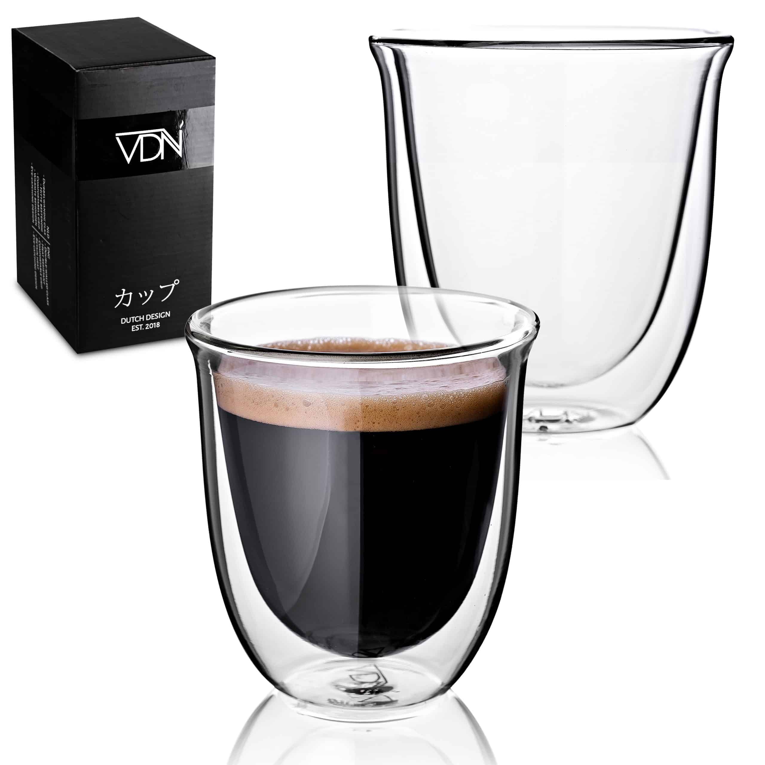 Dubbelwandige glazen koffie - 250 ml